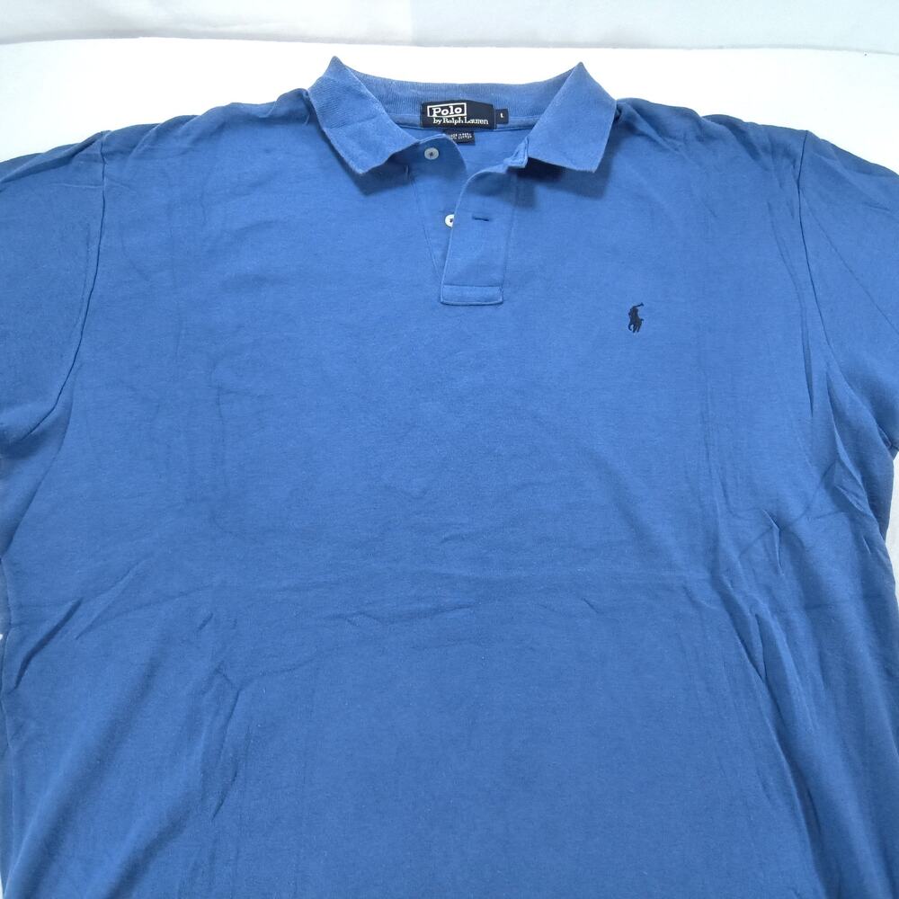 Polo by Ralph Lauren Short Sleeve Collared Polo Shirt Mens Size Large L Blue